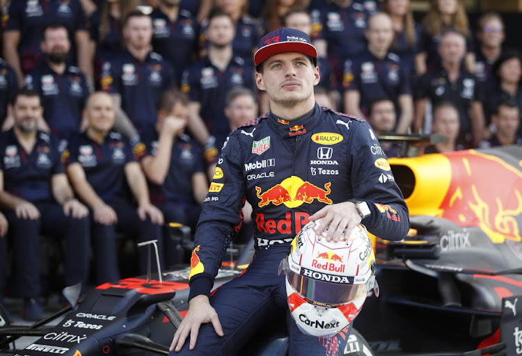 Red Bull's Max Verstappen during a team photo ahead of the Abu Dhabi Grand Prix. Picture: REUTERS/HAMAD I MOHAMMED