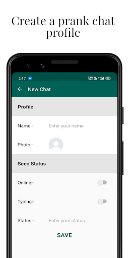 Fake Chat WhatsMock Prank chat app