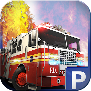 3D Firetruck Parking  Icon