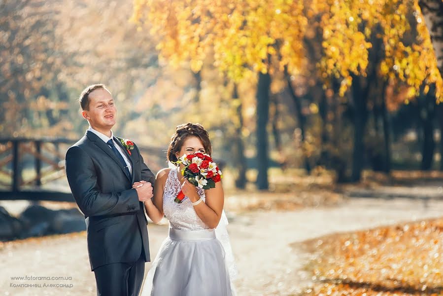 Fotógrafo de bodas Aleksandr Kompaniec (fotorama). Foto del 15 de noviembre 2015