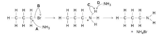 Mechanism of nucleophilic substitution in halogenoalkanes