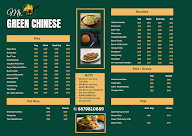 Mr Green Chinese menu 2