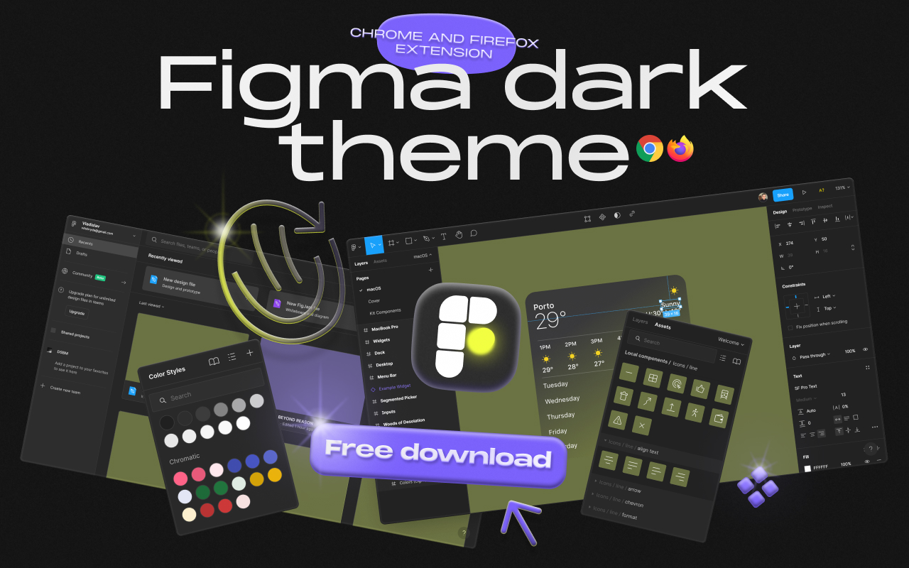 Figma Dark Theme Preview image 4