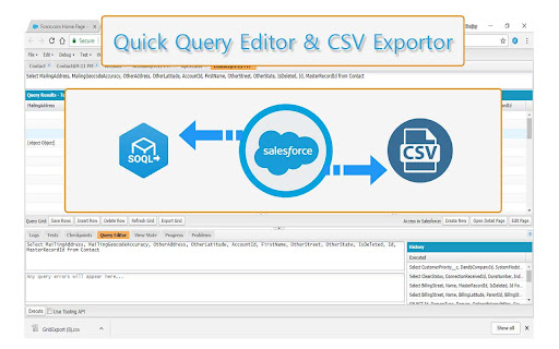 Quick Query Editor and CSV Exporter