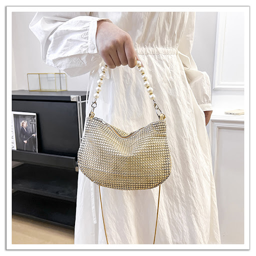 Title 9, Womens Pearl Special Imitation Diamond Handbag...