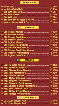 Al-Falah Irani Chai Momos And More menu 3