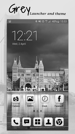 Grey Launcher Theme FREE