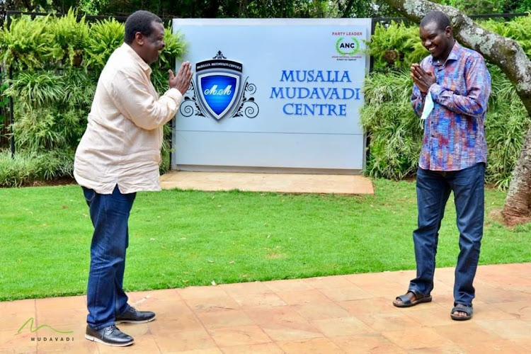 ANC leader Musalia Mudavadi meets Uasin Gishu Governor Jackson Mandago in Nairobi.