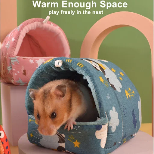 Hamster House Guinea Pig Nest Small Animal Sleeping Bed Winter Warm Cotton Mat Soft Accessories For Rodent/Guinea Pig/Ra