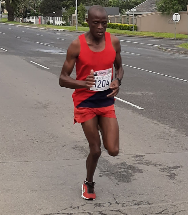 Yanga Malusi won the men"section of the race. PIC SUPPLIED