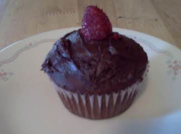 Raspberry Filled Chocolate Cupcakes