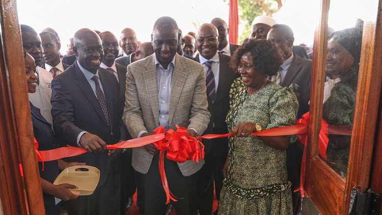 President William Ruto commissions upgraded and renovated maternity, neonatal, and pediatric Wing at the Embu Level V Hospital, Embu County on May 26,2023.