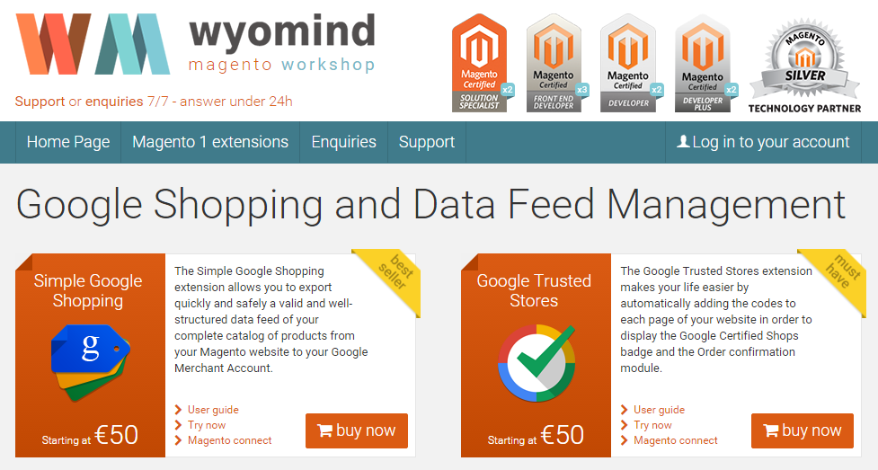 Wyomind Magento 2 modules