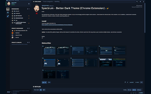 Star Citizen - Besseres Spectrum Dark Theme