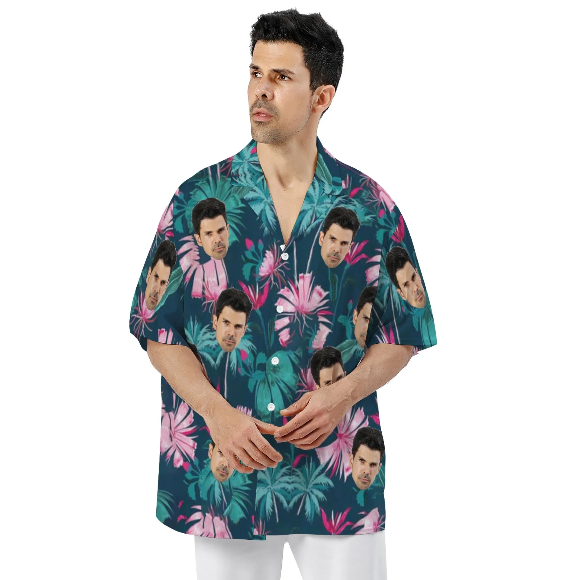 Individuelles Face Print Shirt Dein Foto auf Kleidung Gestalte dein einzigartiges personalisiertes T-Shirt jetzt!