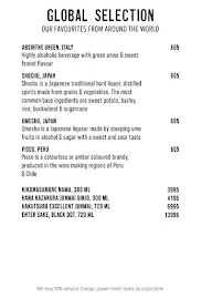 La Roca menu 3