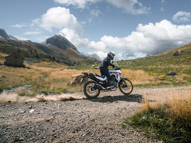 The XL750 Transalp features a full Showa suspension system.