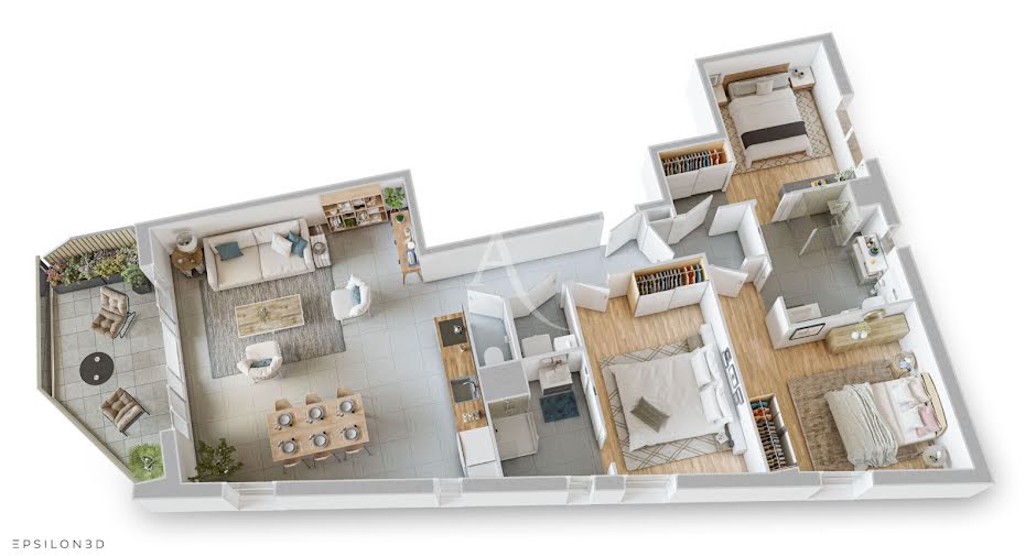 Vente appartement 4 pièces 98 m² à Saint-Hilaire-de-Riez (85270), 590 180 €