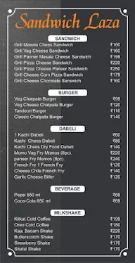 Sandwich Laza menu 1