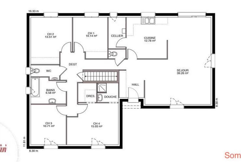  Vente Terrain + Maison - Terrain : 569m² - Maison : 108m² à Arceau (21310) 