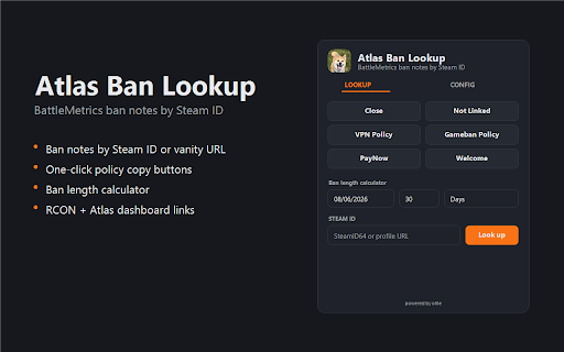 Atlas Ban Lookup screenshot 1