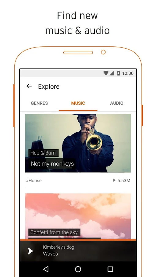   SoundCloud - musik & audio- tangkapan layar 