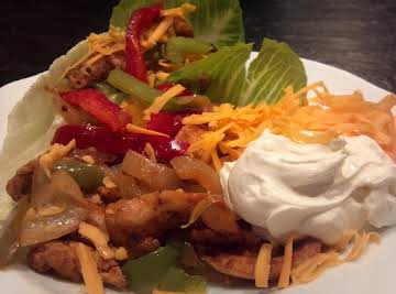 Chicken Fajita Lettuce Wraps