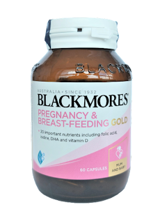 Viên uống Blackmores Pregnancy & Breast - Feeding Gold bổ sung dưỡng chất (60 viên)