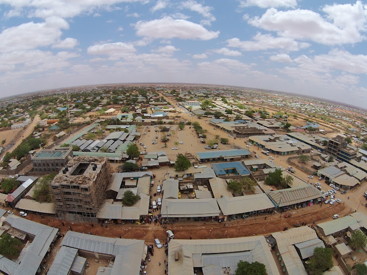 Aerial view of Mandera County.