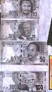 Nkanyiso Madondo's depiction of what he thinks the South African banknotes should look like.