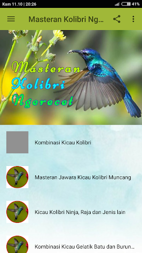Masteran Kolibri Ngerecet OFFLINE