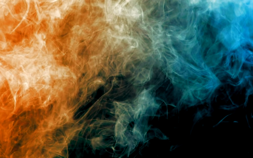 Orange & Blue Smoke on a Black Live Wallpaper screenshot 2