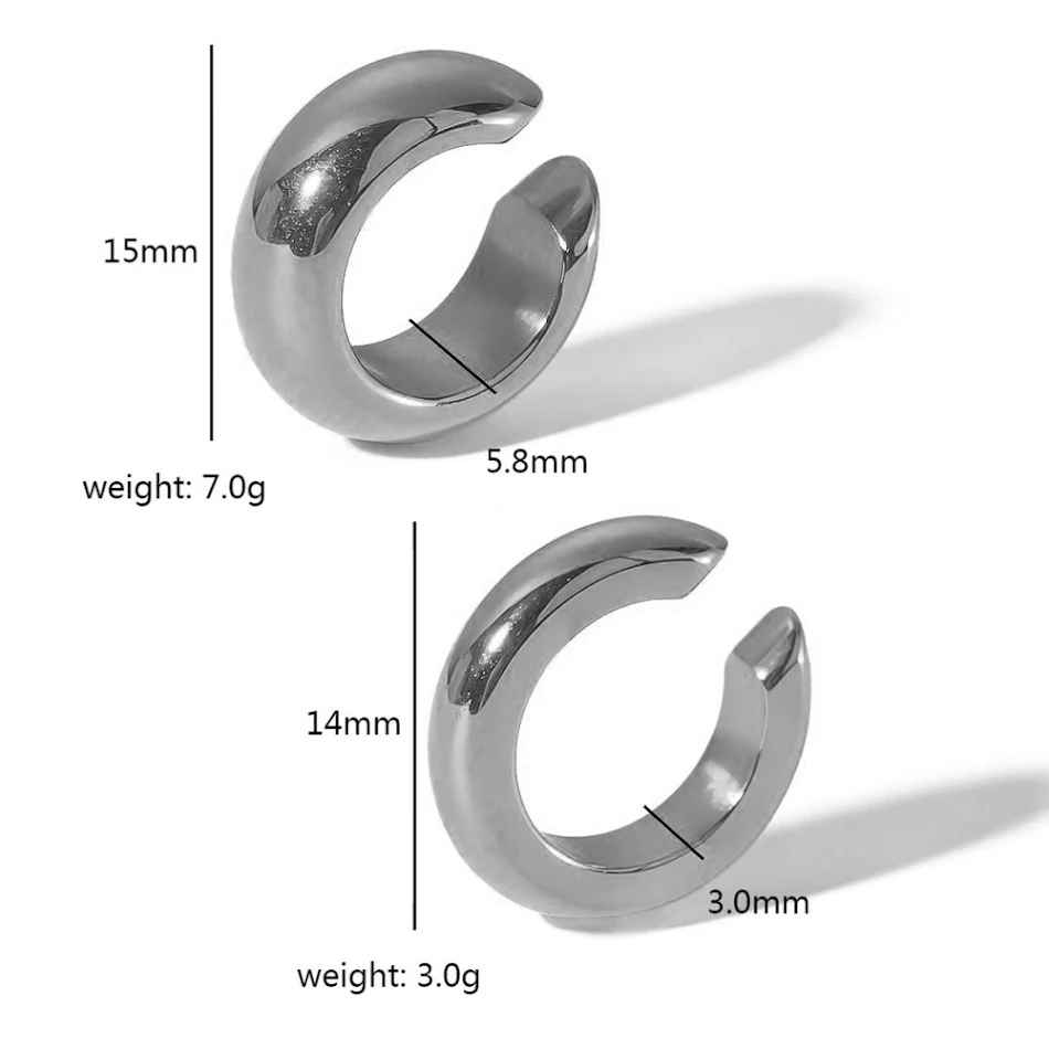 Titanium Stalen Oorclips Topkwaliteit Zonder Piercing Oorbellen Zonder Gaten Comfortabel & Stijlvol Trendy Sieraden Voor Dames