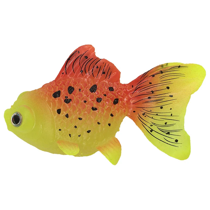 Leuchtende Simulation große Goldfisch Marine Quallen Aquarium Dekorationen Silikon Fischbecken Landschaftsbau.
