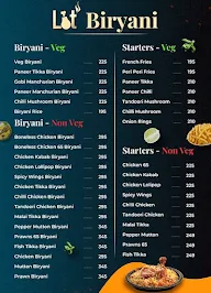 Lit Biryani Kitchen menu 1