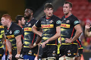 Stormers look on during the round eight Super Rugby match between the Reds and the Stormers at Suncorp Stadium on April 05, 2019 in Brisbane, Australia. 