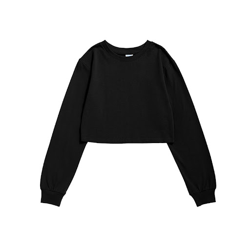 Title 5, Simple Solid Color Casual Little Sexy Navel Spo...