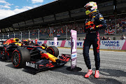 Pole position qualifier Max Verstappen during qualifying ahead of the F1 Grand Prix of Austria at Red Bull Ring on July 03, 2021 in Spielberg, Austria.