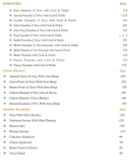 Parantha Delight menu 1