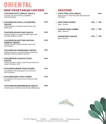 Rainforest Restobar menu 