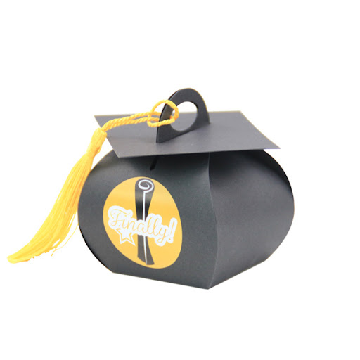 Title 8, Bachelor Hat Box for Graduation Celebration Par...