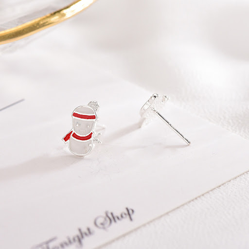 Title 1, Cute Christmas Snowman Stud Earrings For Women,...