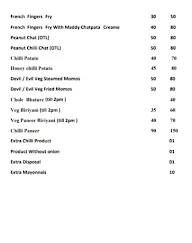 Snacks Point menu 2