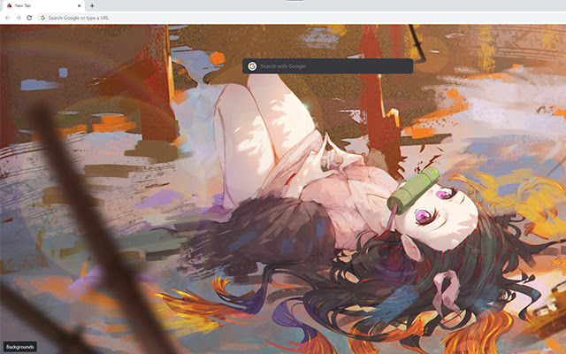 Demon Slayer Nezuko Wallpaper Custom New Tab chrome extension