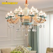 [Mã Lifemc11Sc Giảm 80K]Đèn Chùm Monsky Mirana Prince 15 Tay Cao Cấp Phong Cách Châu Âu Hiện Đại Sang Trọng