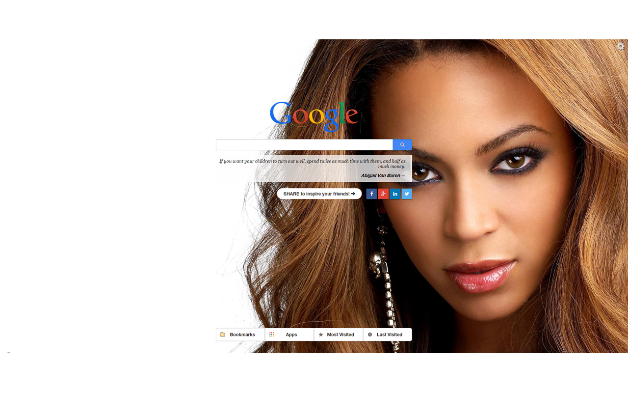Beyonce New Tab Preview image 6