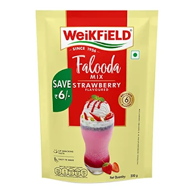Weikfield Strawberry Falooda Mix - 200 gm