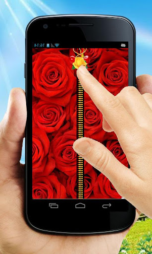 Rose Zipper Lock Screen