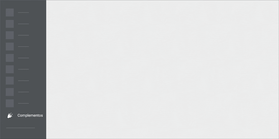 Animación que muestra cómo añadir complementos nuevos a una cuenta de Google Analytics.
