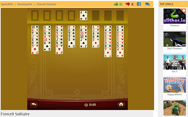 Solitaire Freecell Coole Spiele